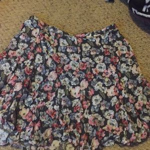 Hollister Flower Skirt